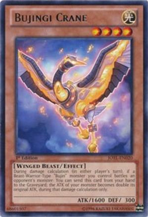 Bujingi Crane (JOTL-EN020) - Judgment of the Light Unlimited Judgment of the Light Yugioh Single  Squirtle Squad Card Shop.