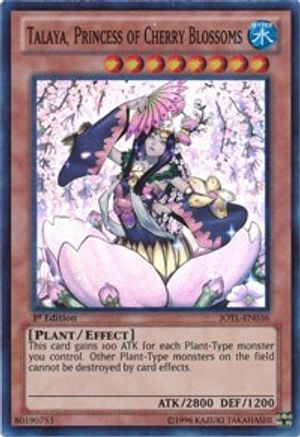 Talaya, Princess of Cherry Blossoms (JOTL-EN036) - Judgment of the Light Unlimited Judgment of the Light Yugioh Single  Squirtle Squad Card Shop.