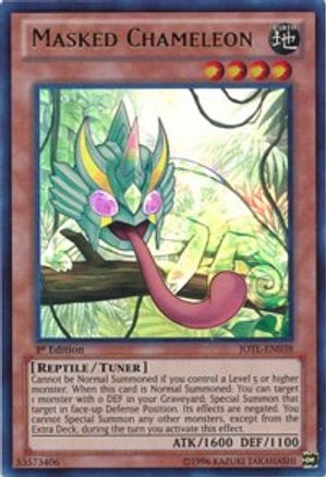 Masked Chameleon (JOTL-EN038) - Judgment of the Light Unlimited Judgment of the Light Yugioh Single  Squirtle Squad Card Shop.