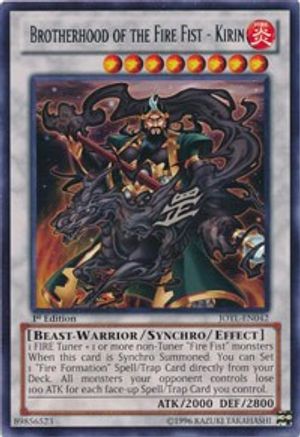 Brotherhood of the Fire Fist - Kirin (JOTL-EN042) - Judgment of the Light Unlimited Judgment of the Light Yugioh Single  Squirtle Squad Card Shop.