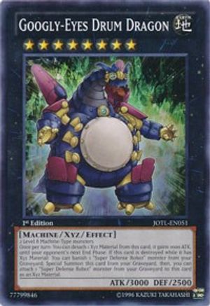 Googly-Eyes Drum Dragon (JOTL-EN051) - Judgment of the Light 1st Edition Judgment of the Light Yugioh Single  Squirtle Squad Card Shop.