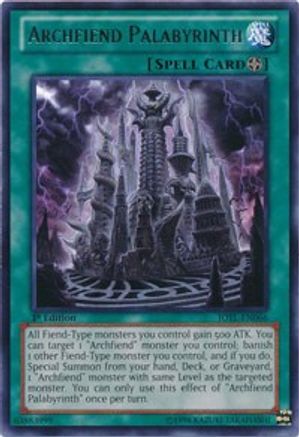 Archfiend Palabyrinth (JOTL-EN066) - Judgment of the Light 1st Edition Judgment of the Light Yugioh Single  Squirtle Squad Card Shop.