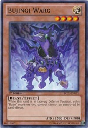 Bujingi Warg (JOTL-EN081) - Judgment of the Light Unlimited Judgment of the Light Yugioh Single  Squirtle Squad Card Shop.