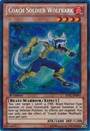 Coach Soldier Wolfbark (JOTL-EN093) - Judgment of the Light Unlimited Judgment of the Light Yugioh Single  Squirtle Squad Card Shop.