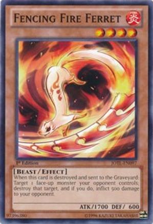 Fencing Fire Ferret (JOTL-EN097) - Judgment of the Light Unlimited Judgment of the Light Yugioh Single  Squirtle Squad Card Shop.
