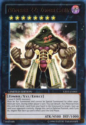 Number 22: Zombiestein (YZ03-EN001) - Yu-Gi-Oh! ZEXAL Manga Promotional Cards Limited Yu-Gi-Oh! ZEXAL Manga Promotional Cards Yugioh Single  Squirtle Squad Card Shop.