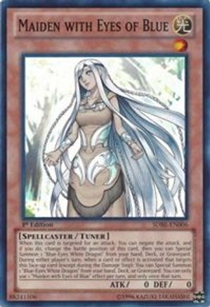Maiden with Eyes of Blue (SDBE-EN006) - Structure Deck: Saga of Blue-Eyes White Dragon 1st Edition Structure Deck: Saga of Blue-Eyes White Dragon Yugioh Single  Squirtle Squad Card Shop.