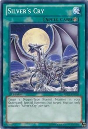 Silver's Cry (SDBE-EN020) - Structure Deck: Saga of Blue-Eyes White Dragon 1st Edition Structure Deck: Saga of Blue-Eyes White Dragon Yugioh Single  Squirtle Squad Card Shop.