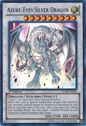 Azure-Eyes Silver Dragon (SDBE-EN040) - Structure Deck: Saga of Blue-Eyes White Dragon Unlimited Structure Deck: Saga of Blue-Eyes White Dragon Yugioh Single  Squirtle Squad Card Shop.