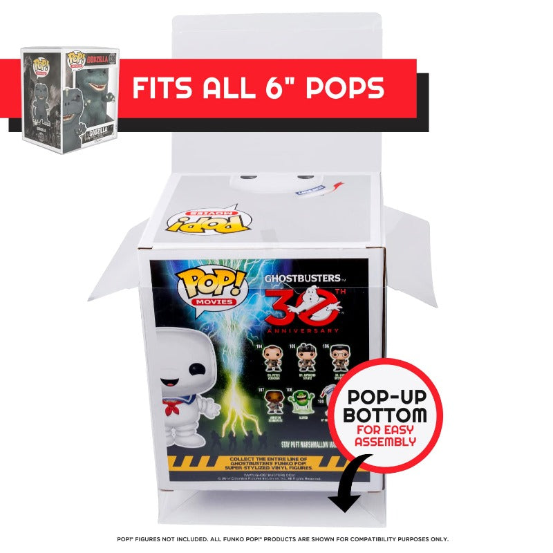 Funko Pop 6 inches EVORETRO PET Protectors - Pack of 10 EVORETRO Canada Funko Pop Protectors  Squirtle Squad Card Shop.