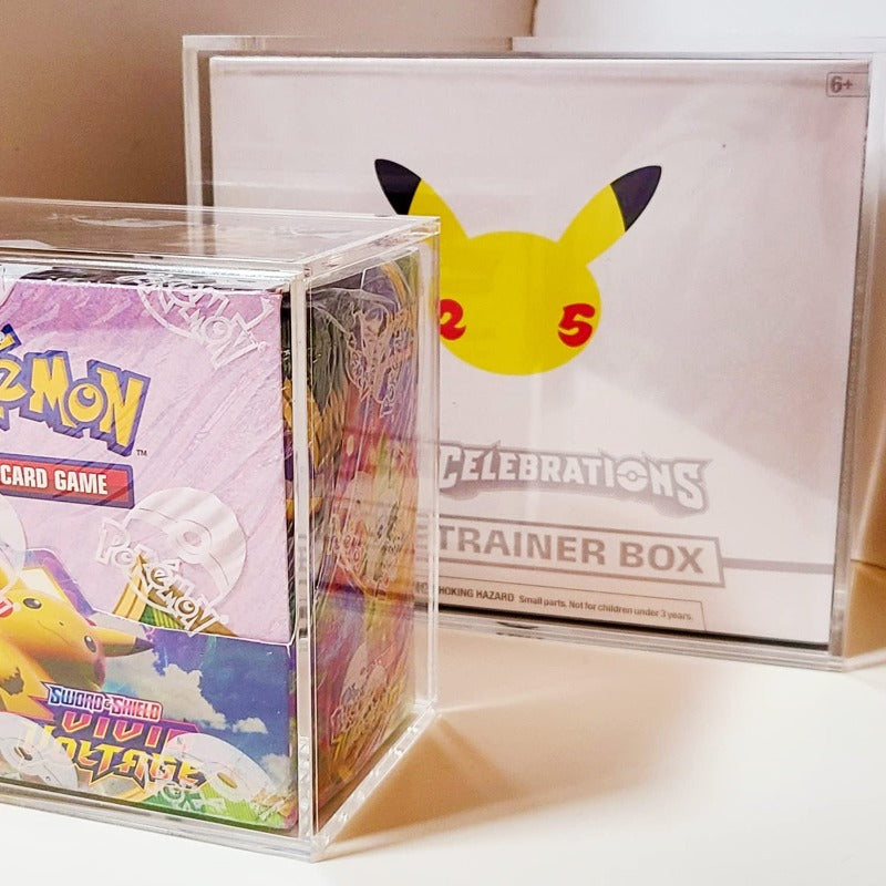 Pokemon ETB Elite Trainer Box w/ Sliding Lid Anti-UV - EVORETRO Acrylic Protector 4.0MM (Pack of 12) EVORETRO Canada Card Protectors  Squirtle Squad Card Shop.