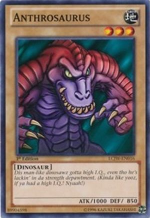Anthrosaurus (LCJW-EN016) - Legendary Collection 4: Joey's World 1st Edition Legendary Collection 4: Joey's World Yugioh Single  Squirtle Squad Card Shop.
