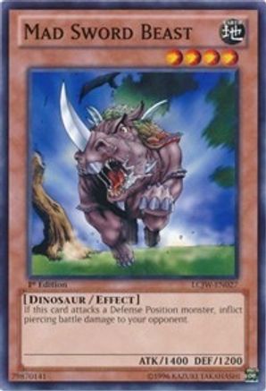 Mad Sword Beast (LCJW-EN027) - Legendary Collection 4: Joey's World 1st Edition Legendary Collection 4: Joey's World Yugioh Single  Squirtle Squad Card Shop.