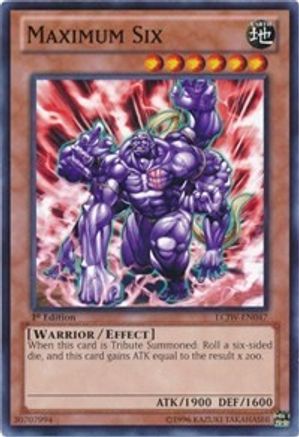 Maximum Six (LCJW-EN047) - Legendary Collection 4: Joey's World 1st Edition Legendary Collection 4: Joey's World Yugioh Single  Squirtle Squad Card Shop.