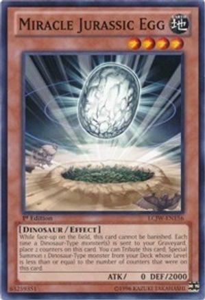 Miracle Jurassic Egg (LCJW-EN156) - Legendary Collection 4: Joey's World 1st Edition Legendary Collection 4: Joey's World Yugioh Single  Squirtle Squad Card Shop.