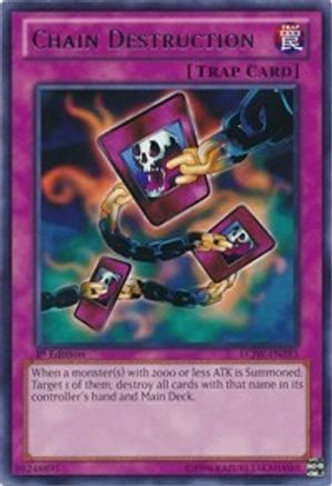 Chain Destruction (LCJW-EN293) - Legendary Collection 4: Joey's World 1st Edition Legendary Collection 4: Joey's World Yugioh Single  Squirtle Squad Card Shop.