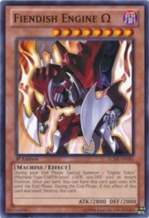 Fiendish Engine Omega (LCJW-EN181) - Legendary Collection 4: Joey's World 1st Edition Legendary Collection 4: Joey's World Yugioh Single  Squirtle Squad Card Shop.