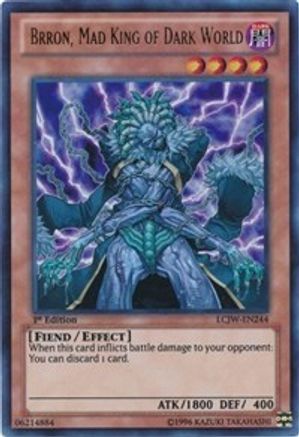 Brron, Mad King of Dark World (LCJW-EN244) - Legendary Collection 4: Joey's World 1st Edition Legendary Collection 4: Joey's World Yugioh Single  Squirtle Squad Card Shop.