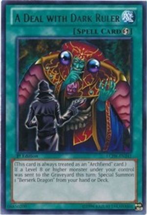 A Deal with Dark Ruler (LCJW-EN241) - Legendary Collection 4: Joey's World 1st Edition Legendary Collection 4: Joey's World Yugioh Single  Squirtle Squad Card Shop.