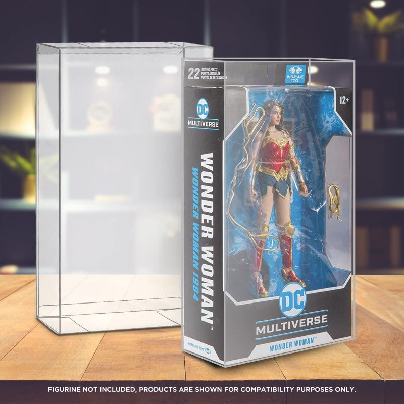 DC Multiverse McFarlane Regular (Batman Beyond - Black Box) & Mirrorverse (Box) EVORETRO PET Protector 0.40MM - Pack of 10 EVORETRO Canada Figurine Protectors  Squirtle Squad Card Shop.