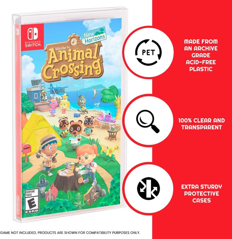 Nintendo Switch (Box) EVORETRO PET Protectors - Pack of 25 EVORETRO Canada Video Game Protectors  Squirtle Squad Card Shop.