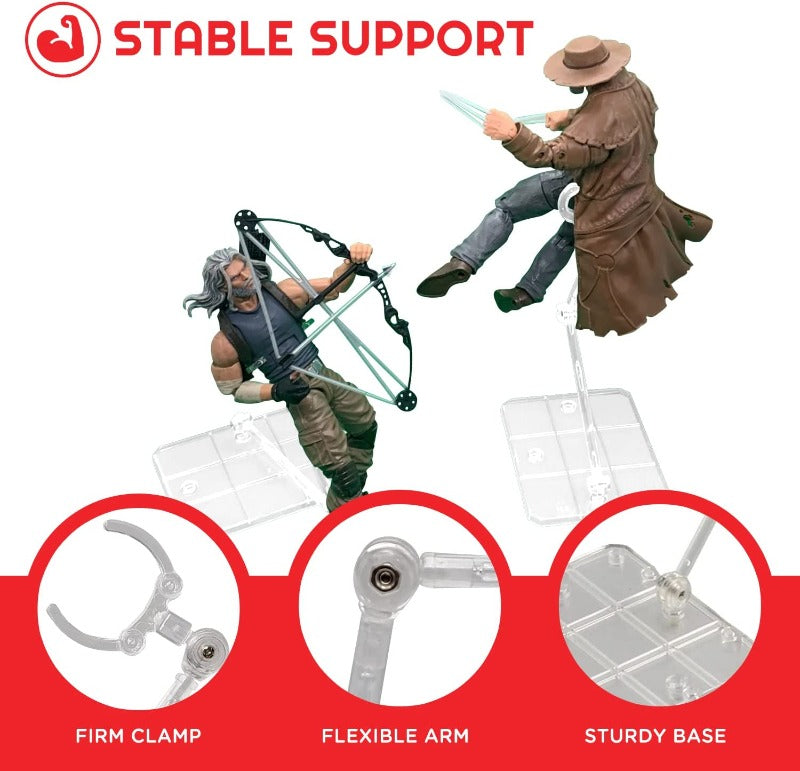 EVORETRO Articulated Plastic Stands for 3.75 and 6 Inches Action Figure EVORETRO Canada Figurine Protectors  Squirtle Squad Card Shop.