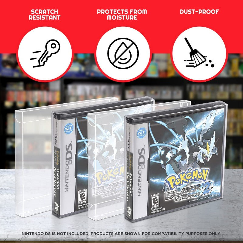 Nintendo DS (Game Box | NTSC) EVORETRO PET Protectors - Pack of 25 EVORETRO Canada Video Game Protectors  Squirtle Squad Card Shop.