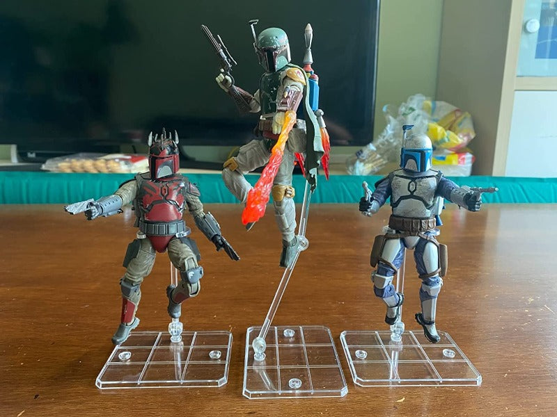 EVORETRO Articulated Plastic Stands for 3.75 and 6 Inches Action Figure EVORETRO Canada Figurine Protectors  Squirtle Squad Card Shop.