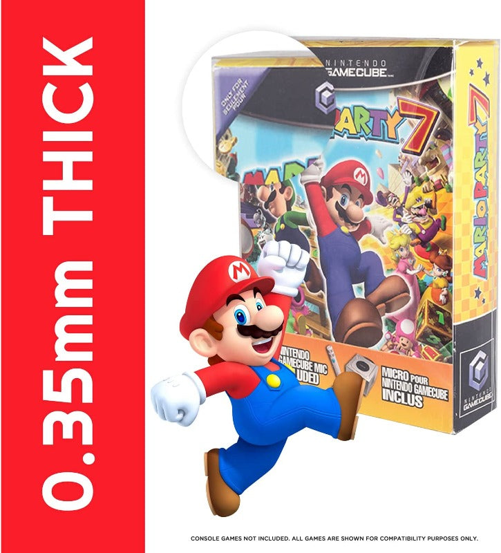 Nintendo GameCube Mario Party Zelda Four Swords EVORETRO PET Protectors - Pack of 1 EVORETRO Canada Video Game Protectors  Squirtle Squad Card Shop.