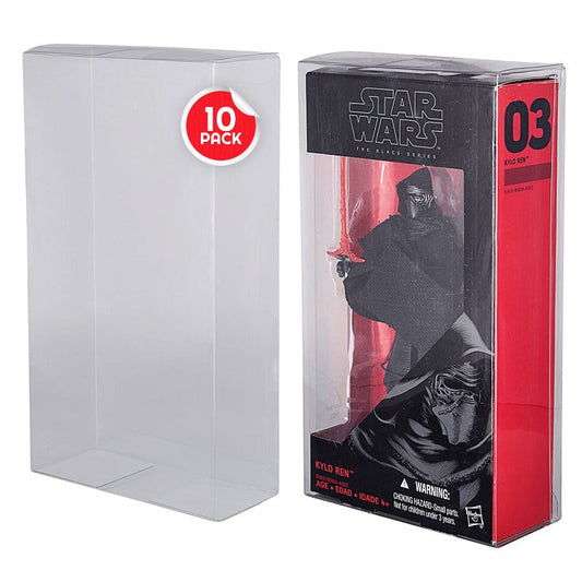 Star Wars Black Series 6’’ RED The Force Awakens (Black Box) - EVORETRO PET Protectors - Pack of 10 EVORETRO Canada Figurine Protectors  Squirtle Squad Card Shop.