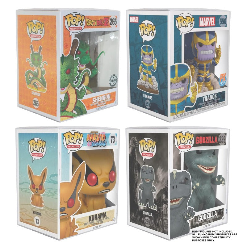 Funko Pop 6 inches EVORETRO PET Protectors - Pack of 10 EVORETRO Canada Funko Pop Protectors  Squirtle Squad Card Shop.