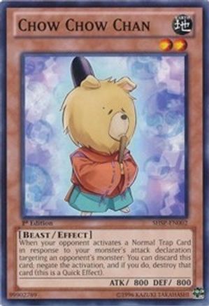 Chow Chow Chan (SHSP-EN002) - Shadow Specters Unlimited Shadow Specters Yugioh Single  Squirtle Squad Card Shop.