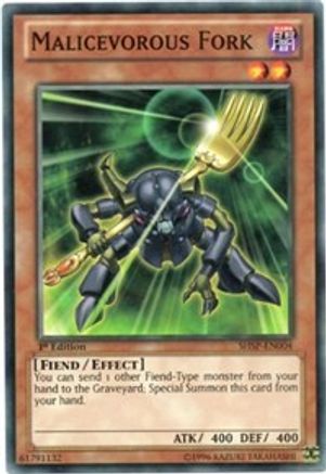 Malicevorous Fork (SHSP-EN004) - Shadow Specters 1st Edition Shadow Specters Yugioh Single  Squirtle Squad Card Shop.