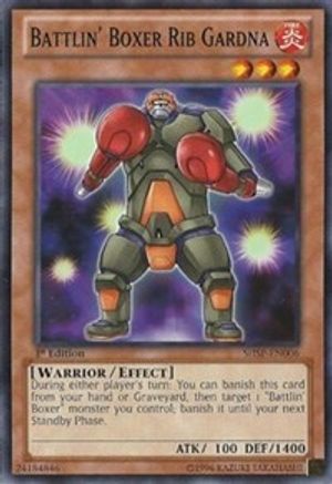 Battlin' Boxer Rib Gardna (SHSP-EN006) - Shadow Specters 1st Edition Shadow Specters Yugioh Single  Squirtle Squad Card Shop.