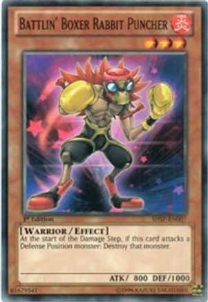 Battlin' Boxer Rabbit Puncher (SHSP-EN007) - Shadow Specters Unlimited Shadow Specters Yugioh Single  Squirtle Squad Card Shop.