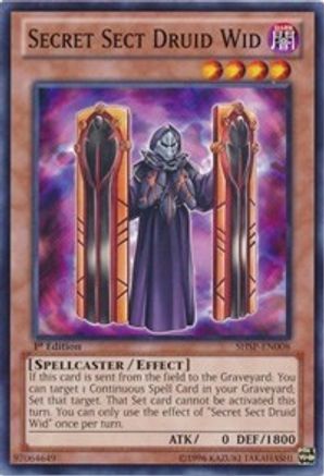 Secret Sect Druid Wid (SHSP-EN008) - Shadow Specters Unlimited Shadow Specters Yugioh Single  Squirtle Squad Card Shop.