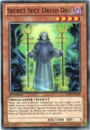 Secret Sect Druid Dru (SHSP-EN009) - Shadow Specters Unlimited Shadow Specters Yugioh Single  Squirtle Squad Card Shop.