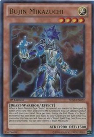 Bujin Mikazuchi (SHSP-EN022) - Shadow Specters Unlimited Shadow Specters Yugioh Single  Squirtle Squad Card Shop.