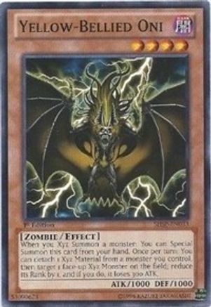 Yellow-Bellied Oni (SHSP-EN033) - Shadow Specters 1st Edition Shadow Specters Yugioh Single  Squirtle Squad Card Shop.