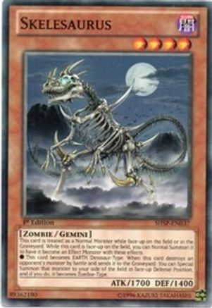 Skelesaurus (SHSP-EN037) - Shadow Specters 1st Edition Shadow Specters Yugioh Single  Squirtle Squad Card Shop.