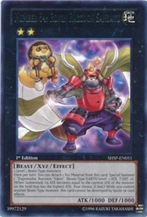 Number 64: Ronin Raccoon Sandayu (SHSP-EN051) - Shadow Specters 1st Edition Shadow Specters Yugioh Single  Squirtle Squad Card Shop.