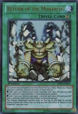 Return of the Monarchs (SHSP-EN067) - Shadow Specters Unlimited Shadow Specters Yugioh Single  Squirtle Squad Card Shop.