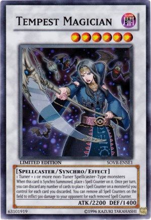Tempest Magician (SOVR-ENSE1) - Stardust Overdrive Limited Stardust Overdrive Yugioh Single  Squirtle Squad Card Shop.
