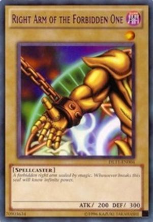 Right Arm of the Forbidden One (Purple) (DL11-EN004) - Duelist League Promo Unlimited Duelist League Promo Yugioh Single  Squirtle Squad Card Shop.