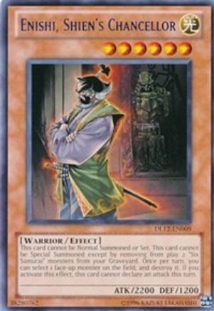 Enishi, Shien's Chancellor (Red) (DL12-EN009) - Duelist League Promo Unlimited Duelist League Promo Yugioh Single  Squirtle Squad Card Shop.