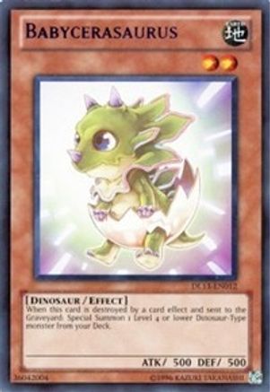 Babycerasaurus (Red) (DL13-EN012) - Duelist League Promo Unlimited Duelist League Promo Yugioh Single  Squirtle Squad Card Shop.