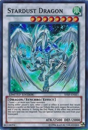 Stardust Dragon (SHSP-ENSE1) - Shadow Specters Limited Shadow Specters Yugioh Single  Squirtle Squad Card Shop.