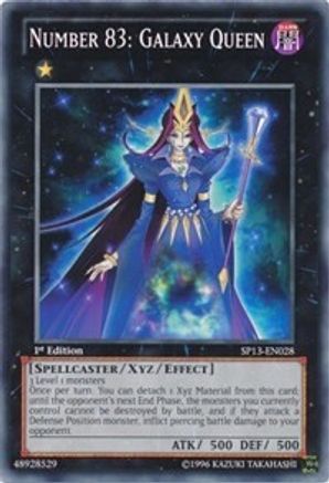 Number 83: Galaxy Queen (SP13-EN028) - Star Pack 2013 Unlimited Star Pack 2013 Yugioh Single  Squirtle Squad Card Shop.