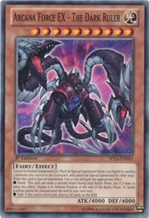Arcana Force EX - The Dark Ruler (SP13-EN043) - Star Pack 2013 1st Edition Star Pack 2013 Yugioh Single  Squirtle Squad Card Shop.