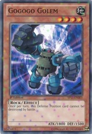 Gogogo Golem (Starfoil) (SP13-EN003) - Star Pack 2013 Unlimited Star Pack 2013 Yugioh Single  Squirtle Squad Card Shop.